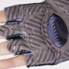 Seibertron S.P.S.G-3 Unisex Half Finger UPF100+ Sun/UV Protection Breathable Cycling Glove fit for Biking MTB DH Road Bicycle, Shock-Absorbing Gel Pad, Anti-Slip Print Gloves Adult Black L view 2