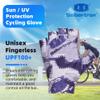Seibertron S.P.S.G-3 Unisex Half Finger UPF100+ Sun/UV Protection Breathable Cycling Glove fit for Biking MTB DH Road Bicycle, Shock-Absorbing Gel Pad, Anti-Slip Print Gloves Adult Grey S view 2