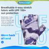 Seibertron S.P.S.G-3 Unisex Half Finger UPF100+ Sun/UV Protection Breathable Cycling Glove fit for Biking MTB DH Road Bicycle, Shock-Absorbing Gel Pad, Anti-Slip Print Gloves Adult Grey XS view 3