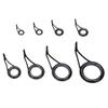 75Pcs Fishing Rod Guides Rod Tip Repair Kits Ceramics High Carbon Stainless Steel Guide Mixed 8 Sizes Repair Tackles Eyelets Replacement Accessories with Tackle Box view 3