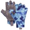 Seibertron S.P.S.G-3 Unisex Half Finger UPF100+ Sun/UV Protection Breathable Cycling Glove fit for Biking MTB DH Road Bicycle, Shock-Absorbing Gel Pad, Anti-Slip Print Gloves Blue M view 1