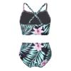 YONGHS Toddler Baby Girl Fashion Swimsuit Crossback Beach Swimwear 2 Pieces Bathing Suits for Summer Vacations Summer Lily Pink 4 view 2