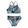 YONGHS Toddler Baby Girl Fashion Swimsuit Crossback Beach Swimwear 2 Pieces Bathing Suits for Summer Vacations Summer Lily Pink 4 view 3