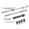 Bike Axle Quick Release Skewer, Aluminum Alloy Road Bike Anti Theft Quick Release Secure Lock Skewers Set Cycling Wheels Locking(Black) view 3