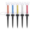 Magnetic Golf Tees 5Pcs - Unbreakable Flexible Plastic Golf Tees with Elastic Recovery & Anti-Loss Cord, Professional 79mm/3.11inch Long Rubber Golf Tees for Driving Range Mats Training and Practice view 1