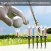 Magnetic Golf Tees 5Pcs - Unbreakable Flexible Plastic Golf Tees with Elastic Recovery & Anti-Loss Cord, Professional 79mm/3.11inch Long Rubber Golf Tees for Driving Range Mats Training and Practice view 3