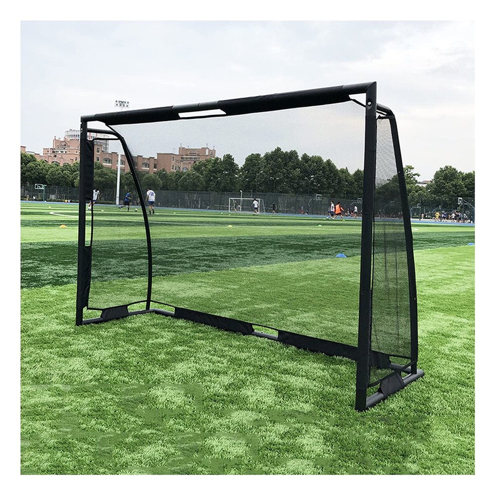 Soccer Goals Hua Children's Adult Sports Football Goal, Outdoor Portable Football Training Equipment, Steel Football Goal with Pop-up Net, 180x120x60cm