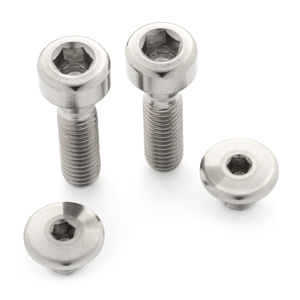 Titanium Brake Hardware Kit | Shimano XTR/XT/SLX/Deore (Natural Ti)