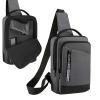 Graystill Pistol Soft Case, Pistol Crossbody Bag Chest Pack, Shooting Bags for Handguns Concealed Carry Gun Chest bag, Tactical Sling Bag for right handed person view 1
