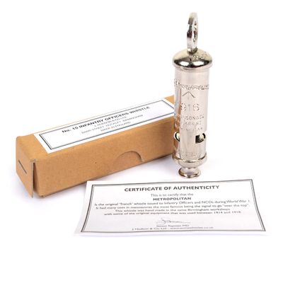 Epic Militaria No. 15 Acme Metropolitan Infantry Officers Whistle (Dated 1939)