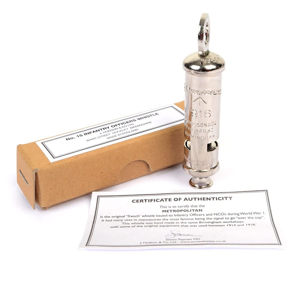 Epic Militaria No. 15 Acme Metropolitan Infantry Officers Whistle (Dated 1939)