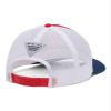 Columbia Unisex PFG Fish Flag Mesh Snap Back - Low, Red Spark/White/Carbon, One Size view 2