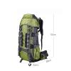 UOOD 80L Rucksack Foldable Hiking Backpack Ultra Lightweight Tear Water Resistant Travel Camping Trekking Daypack for Men Women(Red) High Capacity view 2