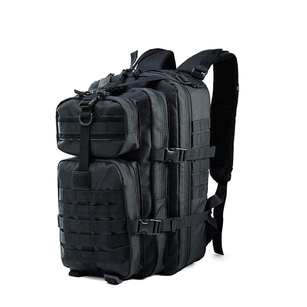 UOOD Hiking Backpack, Waterproof Travel Bag Unisex Outdoor Camping Mountaineering Walking for Backpacking, Hiking, Running, Cycling, and Climbing High Capacity (Color : Black)