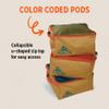 Kelty CAR-GO-Box  Camping, Tailgating, Travel Organization Kit for Trucks, Vans, SUVs, Cars  Color Coded Packing Cubes, Rugged Fabric, 45L view 4