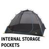 Kelty Discovery Element Camping Tent, 4 or 6 Person Storm Worthy Campsite Shelter, Fiberglass Poles, Pre-Attached Guylines, Stuff Sack Included (4 Person) view 2