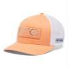 Columbia Unisex PFG Hooks Mesh Ball Cap - Low, Bright Nectar/Silver, Small/Medium view 3