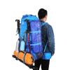UOOD Hiking Backpack 80L Mountaineering Backpack Rucksacks for Men Women,Tear and Water-Resistant Ideal for Camping Climbing Biking Trekking Travel Outdoor(Gray) High Capacity (Color : Blue) view 3