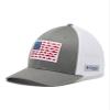 Columbia Unisex PFG Fish Flag Mesh Ball Cap - Mid, Titanium/White, Large/X-Large view 3