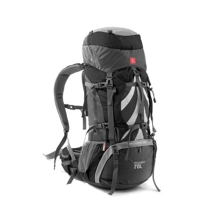 UOOD Trekking Rucksack, Hiking Backpack 70L,Mountaineering Backpack Waterproof with Rain Cover for Men Women,Travel Backpack for Camping Climbing Outdoor Sports High Capacity (Color : Black)