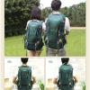 UOOD 40L Water Resistant Men Women Hiking Backpack Lightweight Outdoor Sports Traveling Rucksack Cycling Mountaineering Camping Walking Daypack High Capacity (Color : Khaki) view 3
