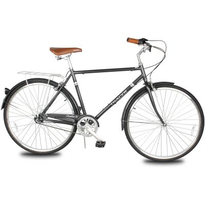 Tracer Osaka Hybrid Bikes for Men,Steel Frame,Nexus Internal 3/7 Speed,15-18 Inch,700c Wheels,Brown Seat Brown Grips, Road Bike,City Bike,Mens Bike,Multiple Colors