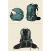 UOOD 40L Water Resistant Men Women Hiking Backpack Lightweight Outdoor Sports Traveling Rucksack Cycling Mountaineering Camping Walking Daypack High Capacity (Color : Green) view 4