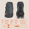 Kelty Asher Day Hiking Pack, 18-85 Liter Capacity, Hiking, Backpacking, Travel Pack, Internal Frame 2023 Model (65L Beluga) view 2