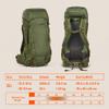 Kelty Asher Day Hiking Pack, 18-85 Liter Capacity, Hiking, Backpacking, Travel Pack, Internal Frame 2023 Model (55L Winter Moss) view 2