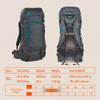 Kelty Asher Day Hiking Pack, 18-85 Liter Capacity, Hiking, Backpacking, Travel Pack, Internal Frame 2023 Model (55L Beluga) view 2