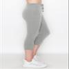 ALWAYS Women's Capri French Terry Jogger Pants - Premium Soft Lightweight Solid Drawstring Stretch Pockets Sweatpants Heather Grey X-Large view 3