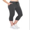 ALWAYS Women's Capri French Terry Jogger Pants - Premium Soft Lightweight Solid Drawstring Stretch Pockets Sweatpants Charcoal Medium view 1