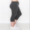 ALWAYS Women's Capri French Terry Jogger Pants - Premium Soft Lightweight Solid Drawstring Stretch Pockets Sweatpants Charcoal Medium view 3