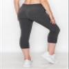 ALWAYS Women's Capri French Terry Jogger Pants - Premium Soft Lightweight Solid Drawstring Stretch Pockets Sweatpants Charcoal Medium view 4