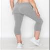 ALWAYS Women's Capri French Terry Jogger Pants - Premium Soft Lightweight Solid Drawstring Stretch Pockets Sweatpants Heather Grey X-Small view 4