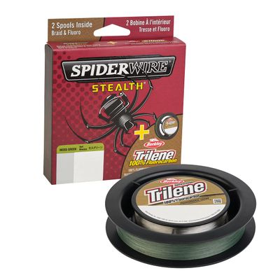 Spiderwire Berkley FireLine Superline, Moss Green/Clear, 20lb | 9kg, 125yd | 114m Fishing Line, Suitable for Freshwater Environments