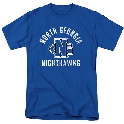 University of North Georgia Official Ung Nighthawks Logo Unisex Adult T-Shirt, Royal Blue, 5X-Large