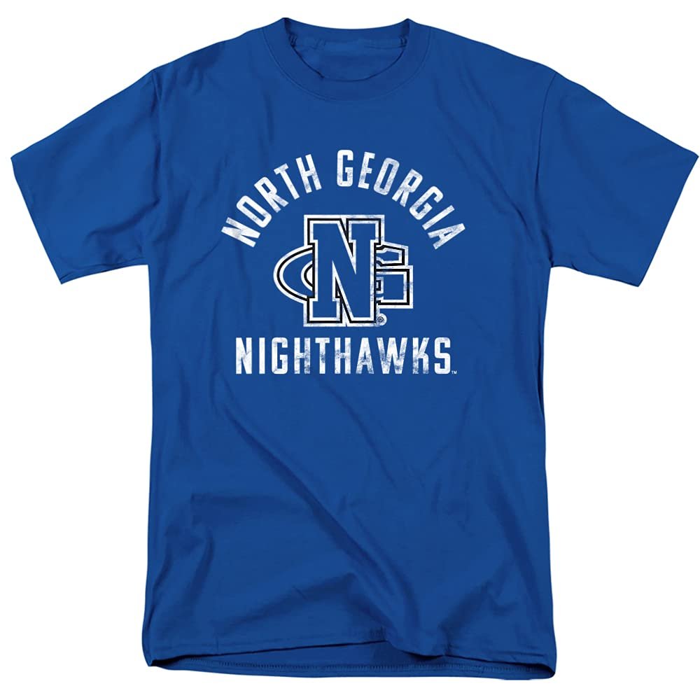 University of North Georgia Official Ung Nighthawks Logo Unisex Adult T-Shirt, Royal Blue, 5X-Large