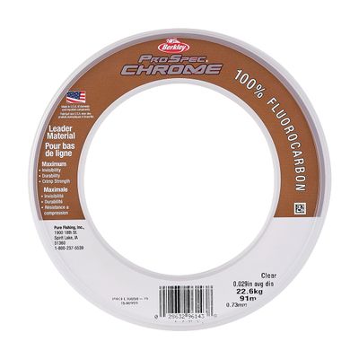 Berkley ProSpec Chrome 100% Fluoro Fluorocarbon Fishing Leader