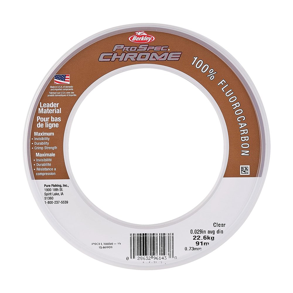 Berkley ProSpec Chrome 100% Fluoro Fluorocarbon Fishing Leader
