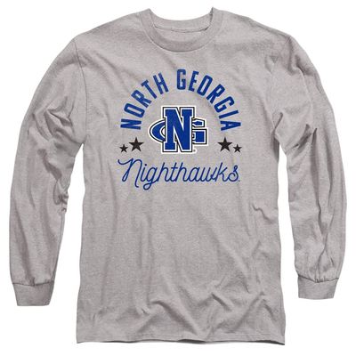 University of North Georgia Official Nighthawks Unisex Adult Long-Sleeve T Shirt,Athletic Heather, 3X-Large