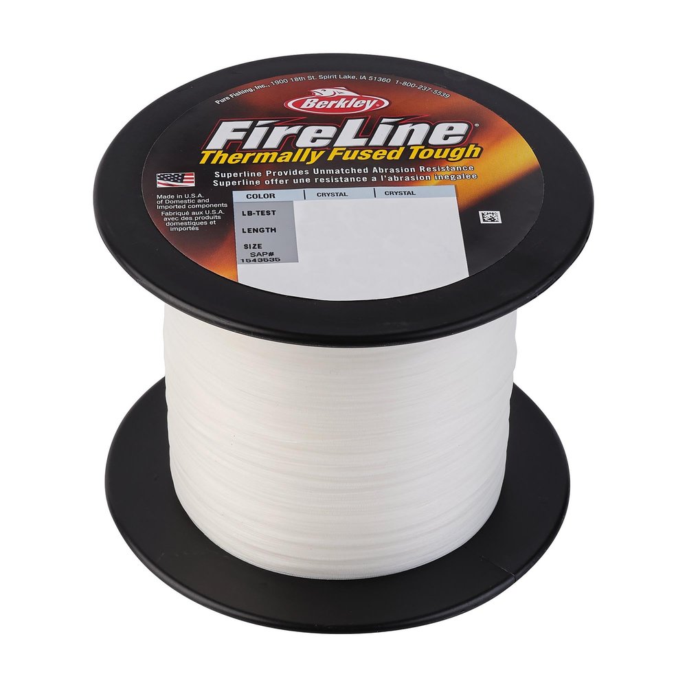 Berkley FireLine Superline, Crystal, 8lb | 3.6kg, 1500yd | 1371m Fishing Line, Suitable for Freshwater Environments