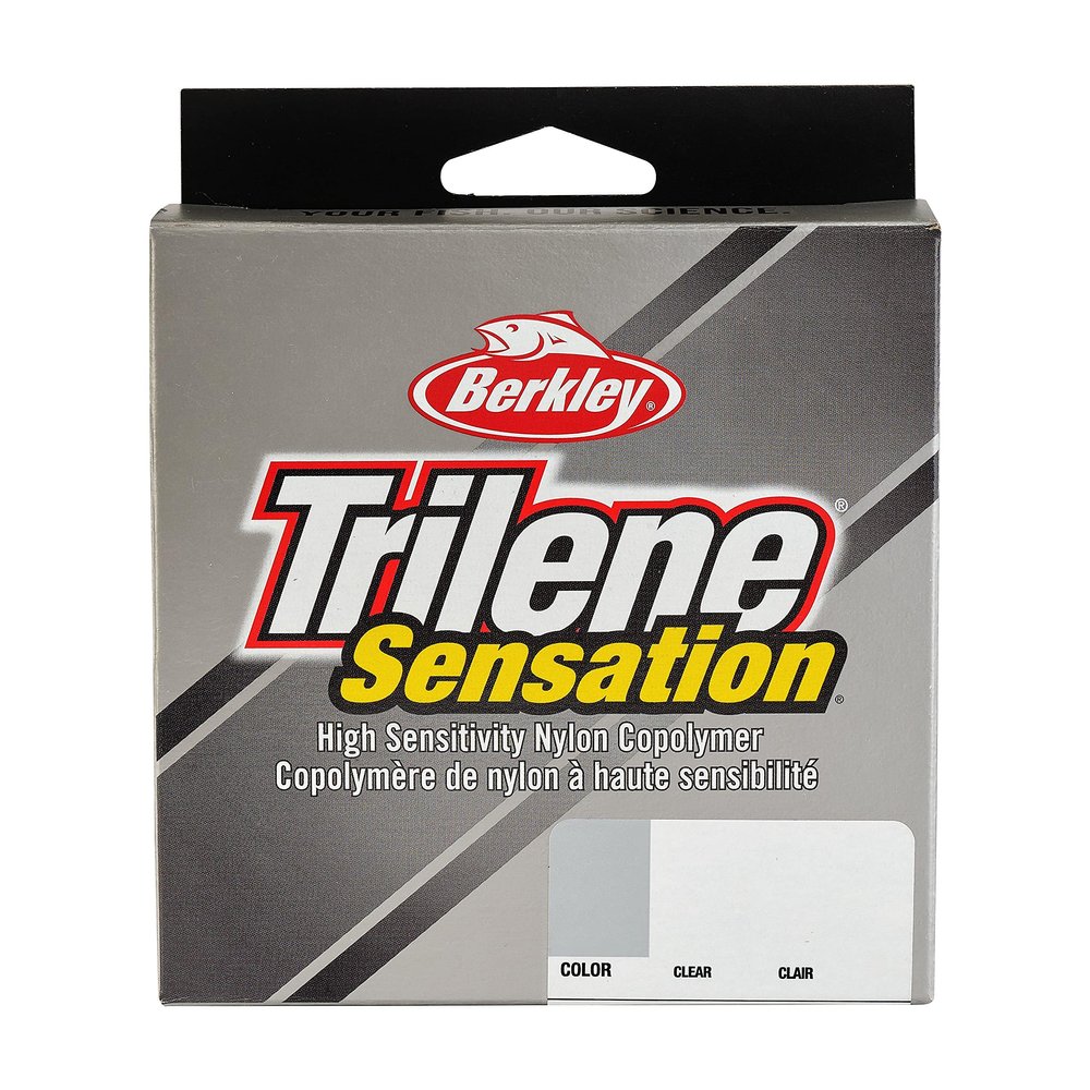 Berkley Trilene Sensation, Clear, 2lb | 0.9kg Monofilament Fishing Line, Suitable for Freshwater Environments, 330yd | 301m, Clear Clair