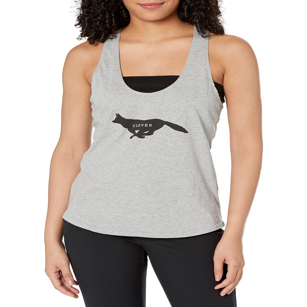prAna Women's Journeyman Tank, Heather Grey Fox, Large