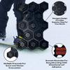 FRESHe Snowboard Stomp Pad - Hexagon Pattern - Specialized Stomp Pad Designed for Better Grip & Adhesion to Snowboards view 4