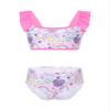 renvena Kids Girls Fish Scales Printed Swimwear Ruffled Shoulder Straps Mermaid Beach Wear Bathing Suit Pegasus Colorful 5 view 1