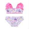 renvena Kids Girls Fish Scales Printed Swimwear Ruffled Shoulder Straps Mermaid Beach Wear Bathing Suit Pegasus Colorful 5 view 3