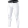 TELALEO Boys Thermal Compression Leggings Pants Youth Fleece Lined Base Layer Tights Cold Weather Heat Gear (Fireball is an AD) Black White L view 2