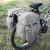 Dreamoon 50L Bike Panniers, Waterproof Bicycle Commuting Bag Saddle Bags with Rain Cover, Bike Rear Seat Bag Carrier with Reflective Trim, Cycling Organizer for Width Less Than 6.3 inches Rack (Gray) view 2