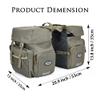 Dreamoon 50L Bike Panniers, Waterproof Bicycle Commuting Bag Saddle Bags with Rain Cover, Bike Rear Seat Bag Carrier with Reflective Trim, Cycling Organizer for Width Less Than 6.3 inches Rack (Gray) view 3